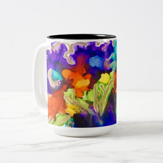 Lovitude-Coffe-Cup Liebe Erinnerung Zweifarbige Tasse (Vorderseite Links)