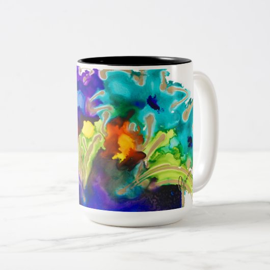 Lovitude-Coffe-Cup Liebe Erinnerung Zweifarbige Tasse (VorderseiteRechts)