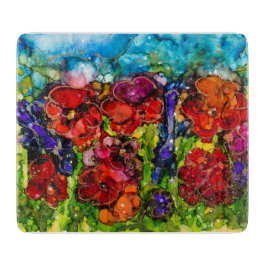 Lovitude Hot Mess Garden Glas Cutting Board Schneidebrett