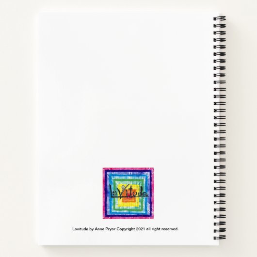 Lovitude Journal Highwood-Wildblumen Notizblock (Rückseite)