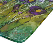 Lovitude Lila & Gold Irish Glass Cutting Board Schneidebrett (Ecke)