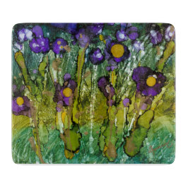 Lovitude Lila & Gold Irish Glass Cutting Board Schneidebrett