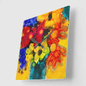 Lovitude Square Wall Clock "Spirit Fill" Quadratische Wanduhr (Winkel)