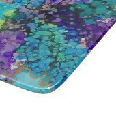 Lovitude Violet & Aqua Glass Cutting Board Schneidebrett (Ecke)