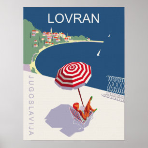 Lovran, Jugoslawien, Kroatien Poster