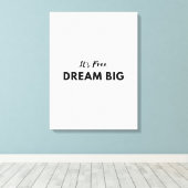 Lovy Wand Art Zitates Leinwanddruck (Insitu (Holzboden))