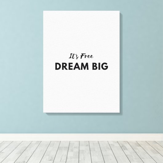 Lovy Wand Art Zitates Leinwanddruck (Insitu (Holzboden))