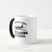 Low Altitude Humor Warbird Pilot Tee Verwandlungstasse (Vorderseite Links)