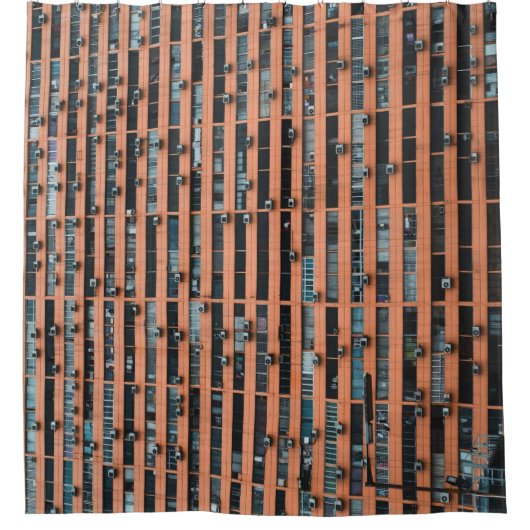 Low-angle photography of building duschvorhang (Vorderseite)