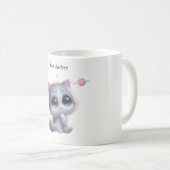 Low Battery Cat Meme Mug Kaffeetasse (VorderseiteRechts)