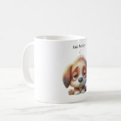 Low Battery Dog Meme Kaffeetasse (Vorderseite Links)