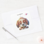 Low Battery Dog Sticker (Umschlag)