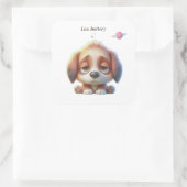 Low Battery Dog Sticker (Tasche)