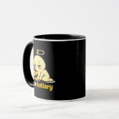 Low Battery Mood – Cute Tired Coffee Tasse (Vorderseite Links)