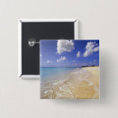 Low Bay Beach, Barbuda, Antigua Button (Vorne & Hinten)