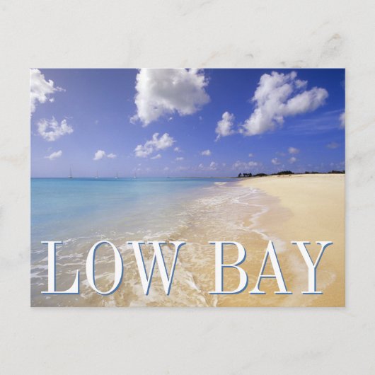 Low Bay Beach, Barbuda, Antigua | Happy Birthday Postkarte (Vorderseite)