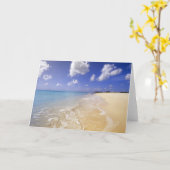 Low Bay Beach, Barbuda, Antigua Karte (Gelbe Blume)
