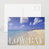 Low Bay Beach, Barbuda, Antigua Postkarte (Vorne/Hinten)