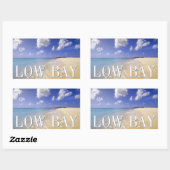 Low Bay Beach, Barbuda, Antigua Rechteckiger Aufkleber (Blatt)