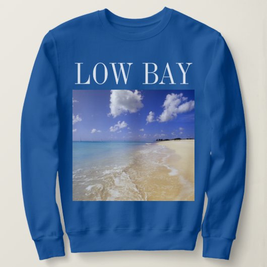 Low Bay Beach, Barbuda, Antigua Sweatshirt (Design vorne)