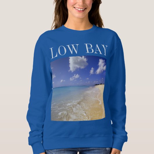 Low Bay Beach, Barbuda, Antigua Sweatshirt (Vorderseite)