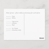 Low Budget BURGUNDY White EUCALYPTUS Wedding Postkarte (Rückseite)