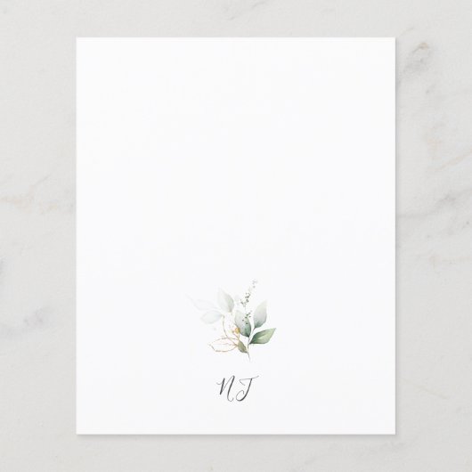 Low Budget Eukalyptus Glow Gold Graduation Party (Rückseite)