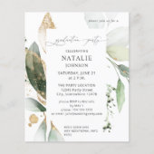 Low Budget Eukalyptus Glow Gold Graduation Party (Vorderseite)