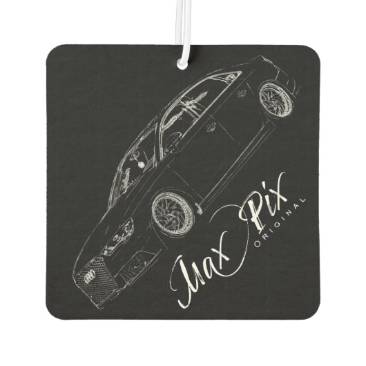 Low Car Audi MaxPix ORIGINAL Black Autolufterfrischer (Rückseite)