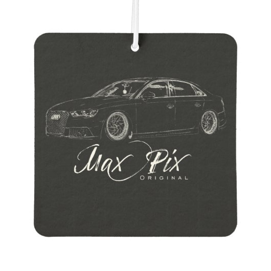 Low Car Audi MaxPix ORIGINAL Hart Autolufterfrischer (Vorderseite)