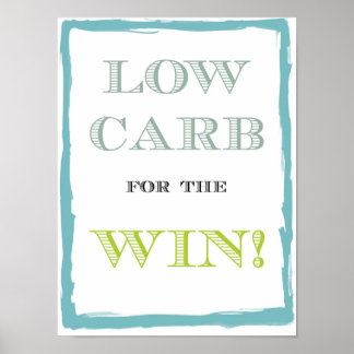 Low Carb für das Win Poster - 8,5" x 11"