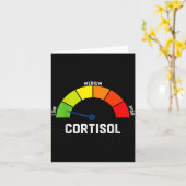 Low-Cortisol-Spiegel-Meme  Karte (Gelbe Blume)
