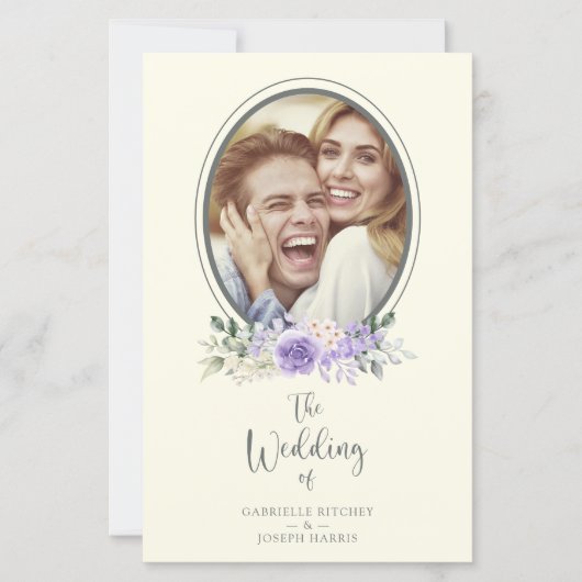 Low Cost Classic Lilac Shades Floral Garland Foto (Vorderseite)