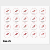 Low Cost Holiday Fun Red Border Sticker (Blatt)