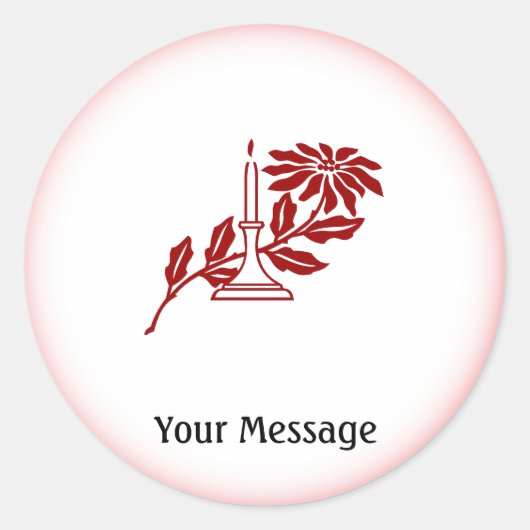 Low Cost Holiday Fun Red Border Sticker (Vorderseite)