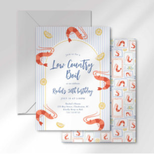 Low Country Meeresfrüchte-Eintopf Garnelen-Eintopf Einladung