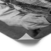 Low Dog - Indianerisches Vintages Foto Poster (Ecke)