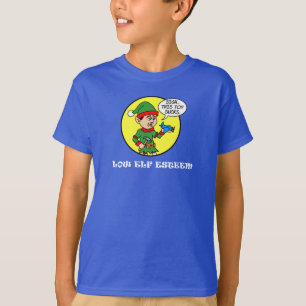 Low Elf Esteem Funny Christmas Puff T-Shirt
