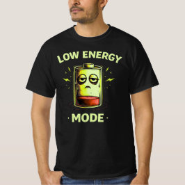 Low Energy Mode Funny Tired Mood Graphic Shirt