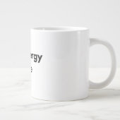 Low Energy Mode Minimal Typography Mug Jumbo-Tasse (Rechts)