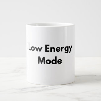 Low Energy Mode Minimal Typography Tasse