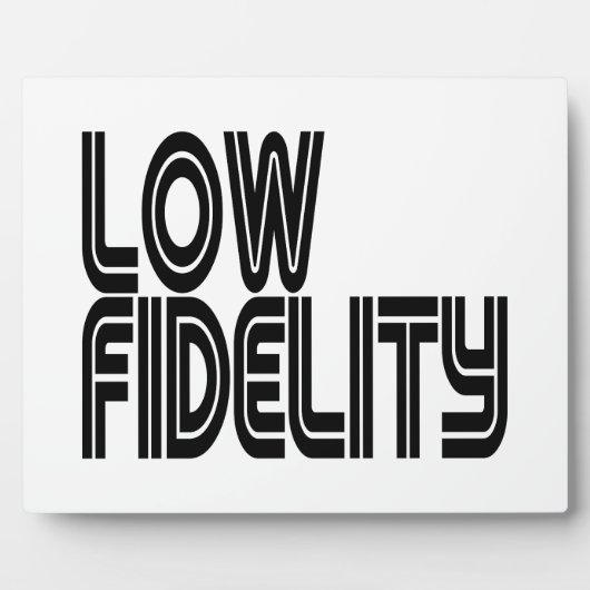 Low Fidelity Fotoplatte (Vorderseite)