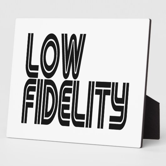 Low Fidelity Fotoplatte (Seite)