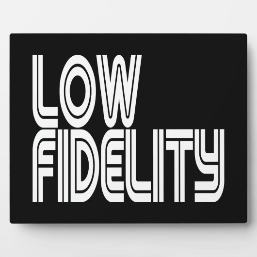 Low Fidelity Fotoplatte (Vorderseite)
