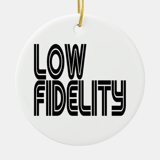 Low Fidelity Keramik Ornament (Vorne)