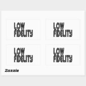 Low Fidelity Rechteckiger Aufkleber (Blatt)