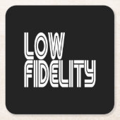 Low Fidelity Rechteckiger Pappuntersetzer (Vorderseite)
