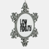 Low Fidelity Schneeflocken Zinn-Ornament (Links)