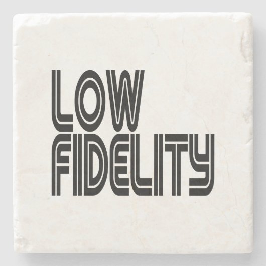 Low Fidelity Steinuntersetzer (Vorderseite)