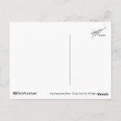 Low Flying Blue Marlin Postkarte (Rückseite)